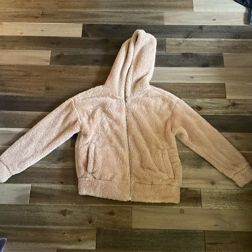 Small Forver 21 Pink Furry Hoodie, New with Tags!